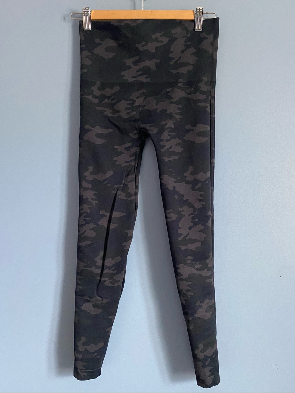 SPANX High-Waist Camo Leggings - Black/Gray